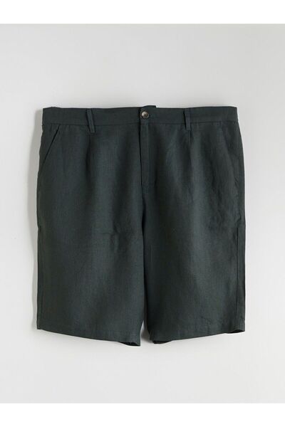 LC Waikiki Lcw Vision Standard Fit 100% Linen Men's Shorts