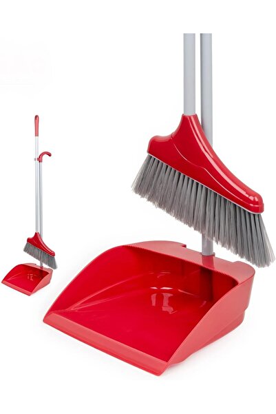 liao C130033 Dustpan & Broom 6-Pack – 8 mm Bristles, Ergonomic Handle, Durable for Floors & Kitchens