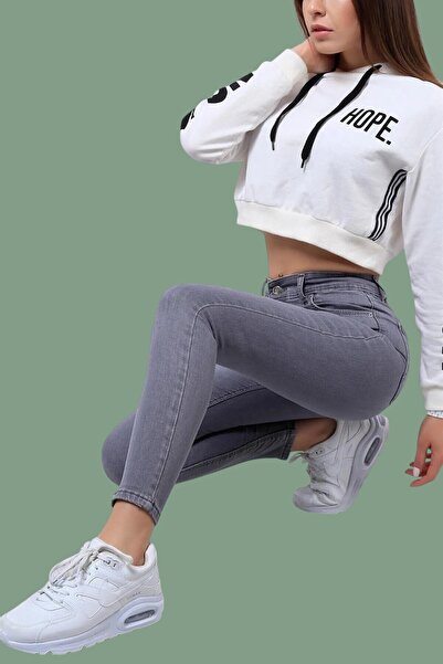 byhaziran butik بنطلون جينز نسائي ضيق من Sonam بخصر عالٍ وساق ضيقة من الليكرا...