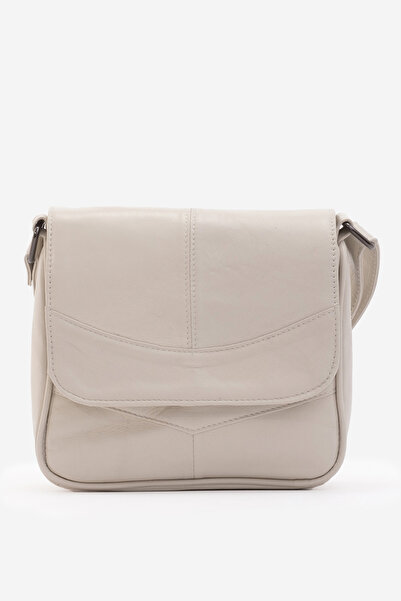 Dericlub 2018 Real Leather Women's Crossbody Bag Beige