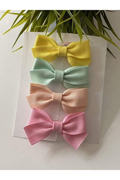 my baby’s world bebek çocuk mağzası Bow Model Baby Kids Buckle Set 4 Pieces