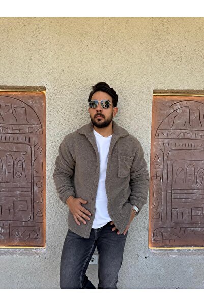 Combineman35 Мъжка яке от агнешка вълна с копчета