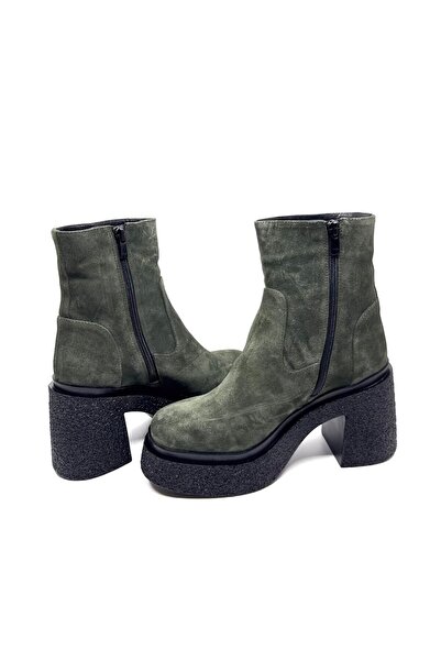 Favgi Thonex Yeşil Süet Kadın Bot