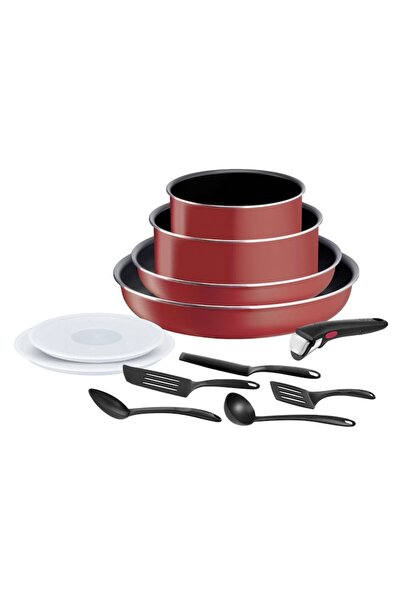 TEFAL Ingenio Easy Cook & Clean 12-piece set, Titanium non-stick, Thermo-Signal, detachable handle,