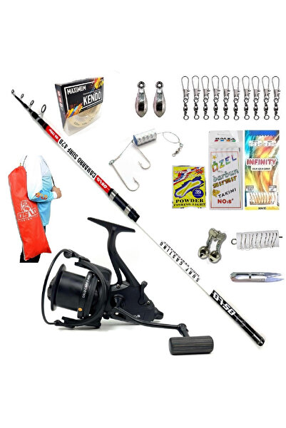 Oslo Carp-X 8000 Baitrunner 420cm 100-200gr Camarro Surf Profesyonel Kıyı Olta Takımı Seti