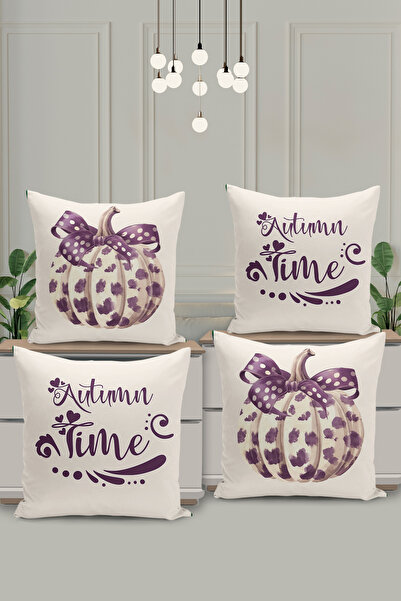 Filamente Husă de pernă cu imprimare digitală pe două fețe, cu tematică de toamnă de Halloween