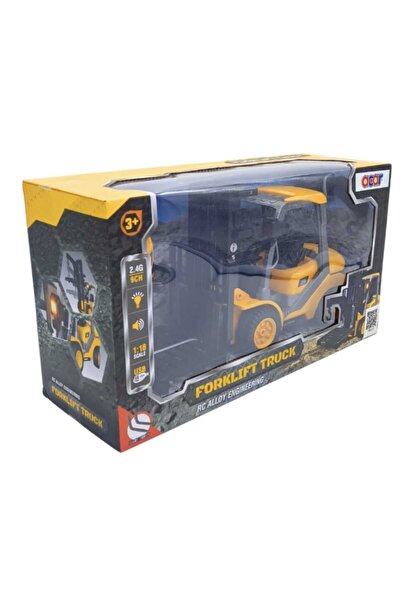 Daily Bazaar Uzaktan Kumandalı Şarjlı Sesli Işıklı 30 cm Full Fonksiyon Forklift İş Makinesi Metal