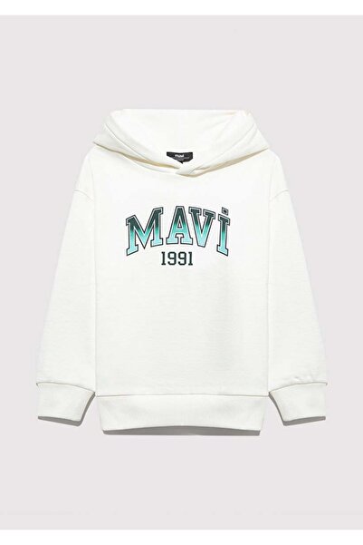 Mavi 1191 Printed Off-White Boy's Sweatshirt M6S10167-70057