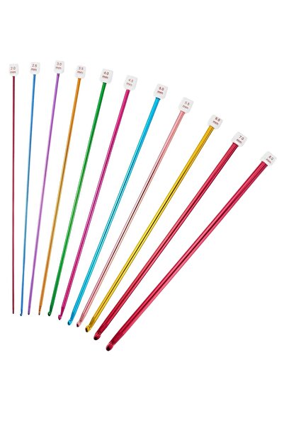 INURA GLOBAL Knitting Crochet Metalized 25 cm Number 2