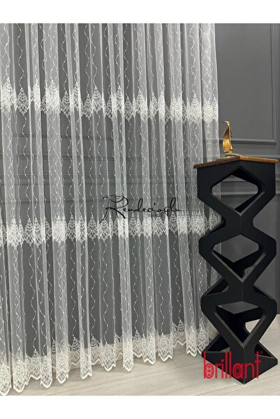 Brillant Tül Perde Marco Desen Marka Sim Brode İşlemez