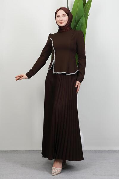GİYZAMİLA Σετ φούστας Gül Hanım Bitter Brown