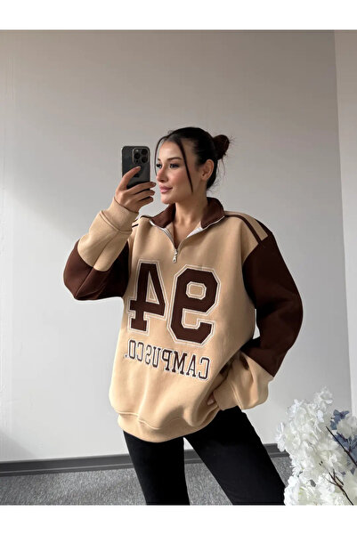 modabetce 94 φούτερ oversize με κέντημα