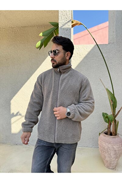 Combineman35 Мъжка яке с цип от агнешка вълна