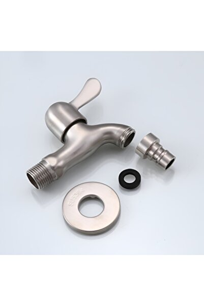 BiXXBi Baterie din oțel inoxidabil - modernă, conexiune de 1/2", gri mat, anti-amprentă