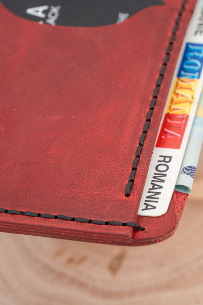 tudorAce Car registration card holder, pull-up genuine leather