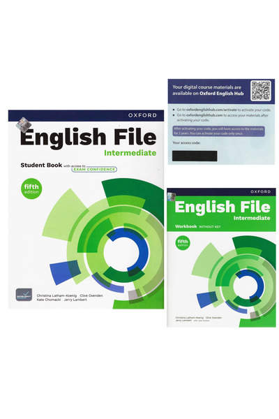 OXFORD UNIVERSITY PRESS English File fifth edition Intermediate Student Book and workbook with access to Exam Confidence