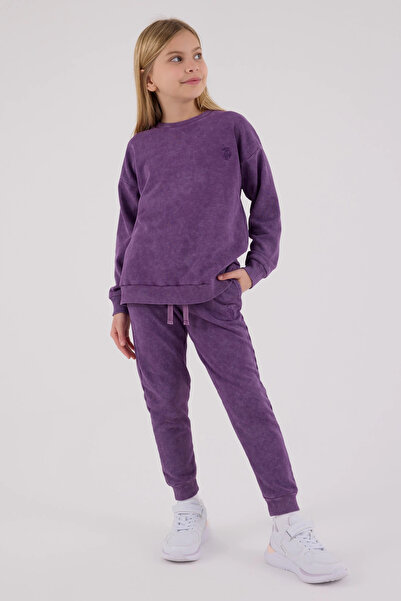 U.S. Polo Assn. 4-15 Years Licensed U.S. Polo Assn. Girls' Suit-Purple