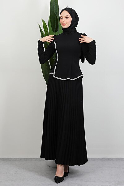 GİYZAMİLA Σετ Φούστας Gül Hanım Μαύρο