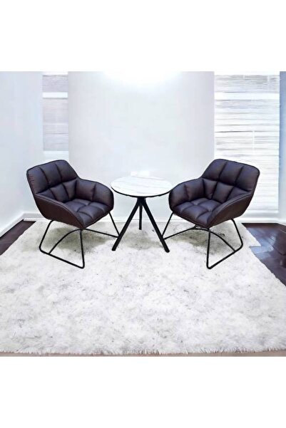 Al Saada Home Tea Table Set 2 Chairs - Coffee