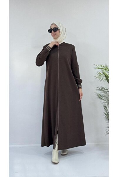 Tebrikler tekstil yeni sezonlu kadın kışlık şık ferace model G3809