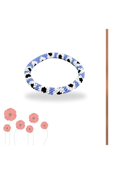 Pötikare Butik Atölye Red Retro Daisy Bracelet