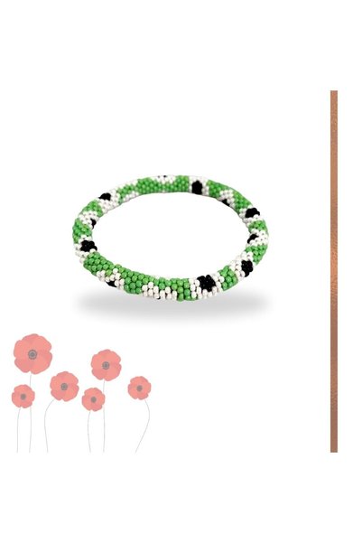 Pötikare Butik Atölye Red Retro Daisy Bracelet