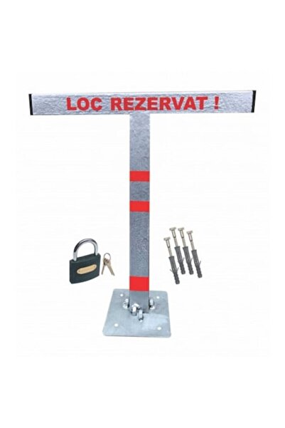 OEM Parking space blocker, steel pipe, silver color, T model