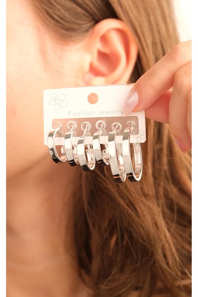 Jack Ferrero Kadın Çoklu Altın Kaplama Küpe Seti