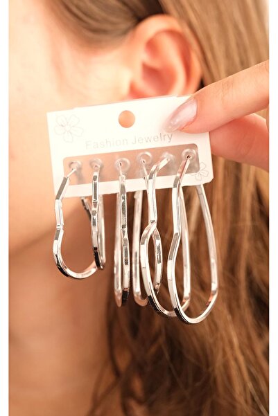 Jack Ferrero Kadın Çoklu Altın Kaplama Küpe Seti