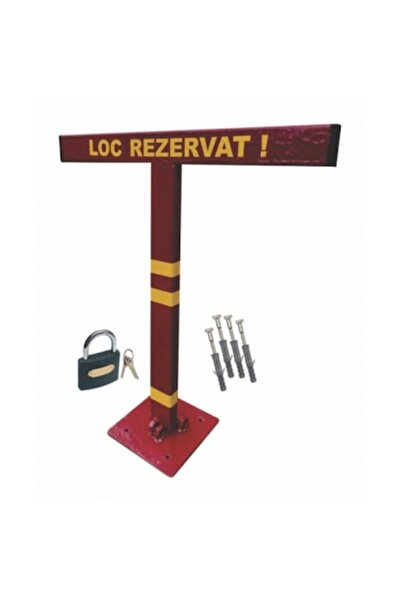 OEM Parking space blocker, steel pipe, red color, T model