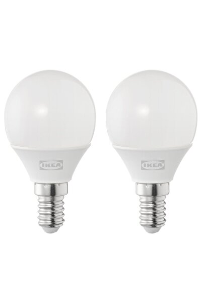 IKEA LED Bulb E14 250 Lumen, Globe Opal White