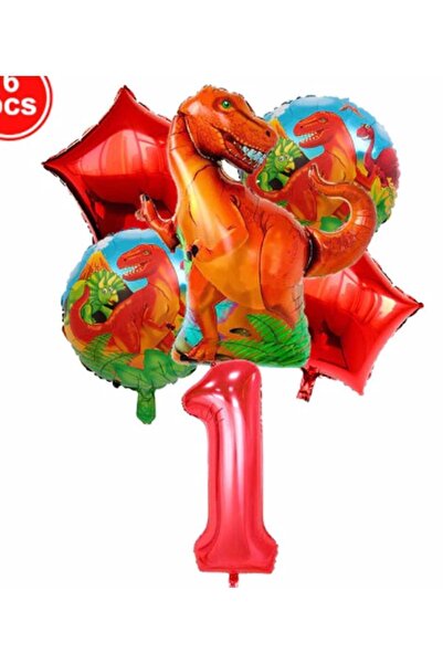 İSTOÇ PARTİ Dinosaur Concept Balloon Concept Birthday Set Age 1