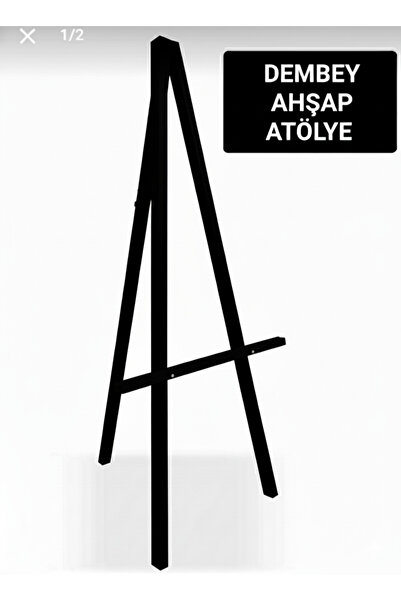 DEMBEY AHŞAP ATÖLYE Şövale Ahşap Resim Standı Şovale Reklam Panosu Sergi Ayağı