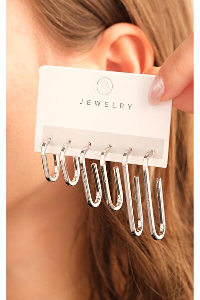 Jack Ferrero Kadın Çoklu Altın Kaplama Küpe Seti