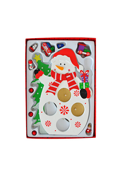 ALPJOY Christmas Wooden Decor Snowman