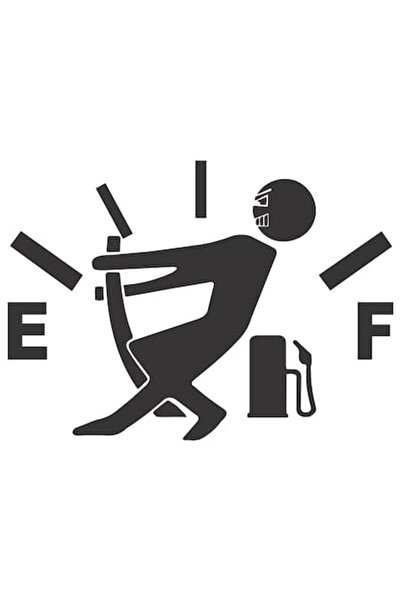 OEM Sticker autoadeziv clapeta rezervor model "Refill" 127x93 mm