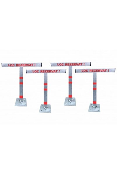 OEM Set 4 blocatoare parcare, otel, culoare argintie, model T