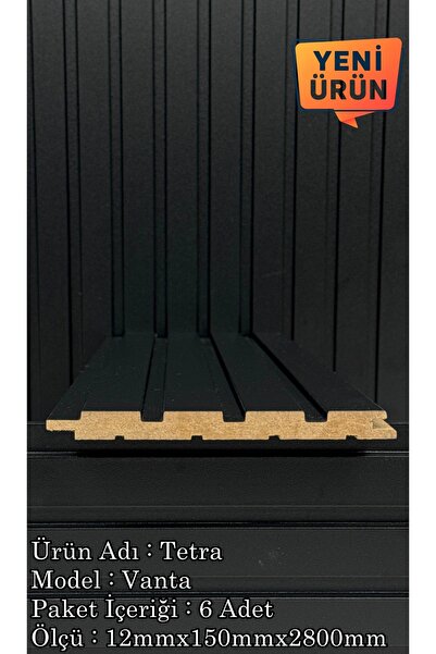 Genel Markalar Mdf Duvar Paneli , İskandinav Fugalı Tetra Model 15x280 6 lı P...