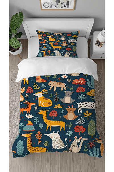 GREENDECOR Cute Animals Patterned Digital Printed Special Design Single Child...