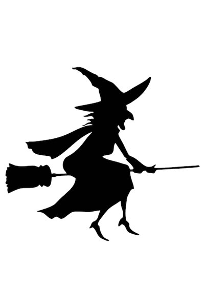 OEM Sticker autoadeziv clapeta rezervor "Vrajitoare" 120x110 mm