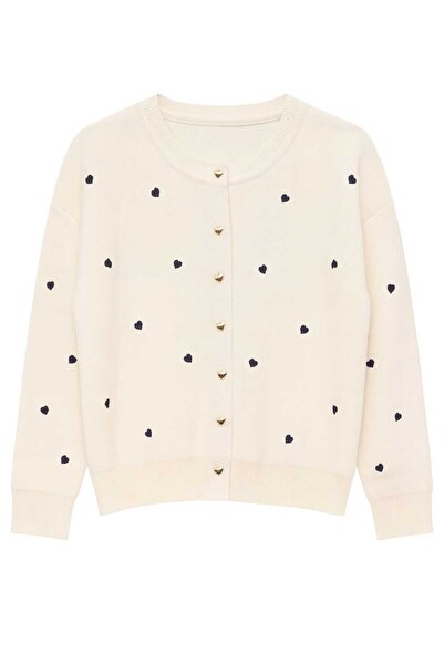 gigigiyim Mini Heart Detailed Women's Cardigan