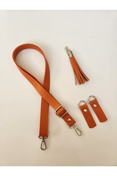 FERİHA HOBİ AKSESUAR حزام جلدي قابل للتعديل - مجموعة من 3 قطع مع تفاصيل فضية