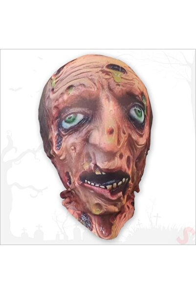 AyrStore Halloween Kumaş 3D Korku Maskesi, 32cm - Zombi