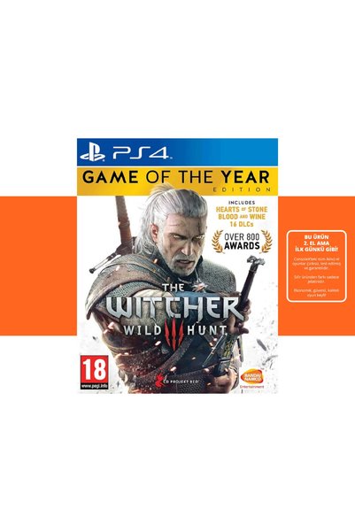 Sony [2.EL] The Witcher 3 Game Of The Year Edition - Ps4 Oyun