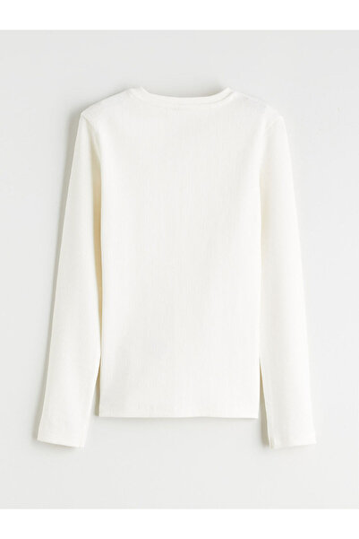 LC Waikiki Sparkling Choices from Shining Store | Crew Neck Bow Detail Girls' T-Shirt