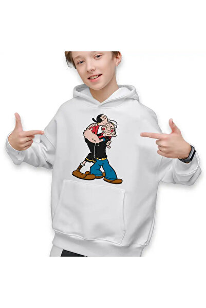 OEM Hanorac Copii Baieti Popeye Marinarul Olive Pupat Dragobete