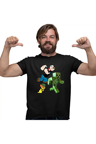 OEM Tricou Barbati Popeye Marinarul Tom Jerry Creeper Minecraft
