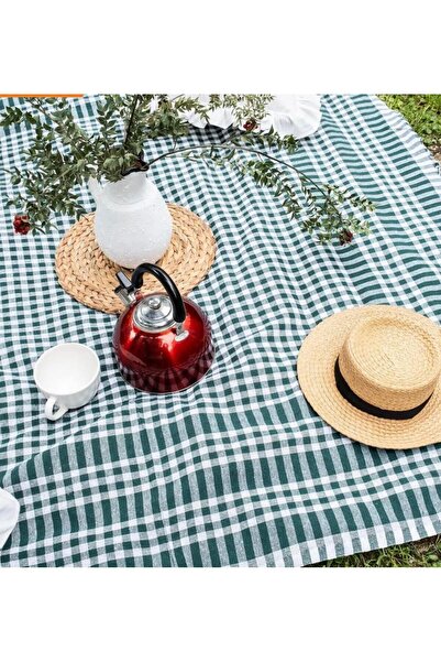 NYK HOME قماش أدوات المائدة متعدد الأغراض ومفرش النزهة ومفرش المائدة منقوش بنقشة القماش القطني