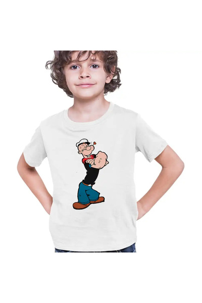 OEM Tricou Copii Baieti Popeye Marinarul Looney Cartoon Pescar