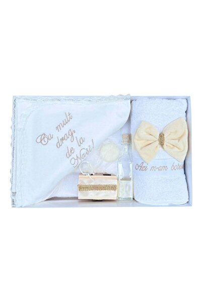 KidsMagazin Set cadou pentru botez „Cu multă dragoste de la nași”